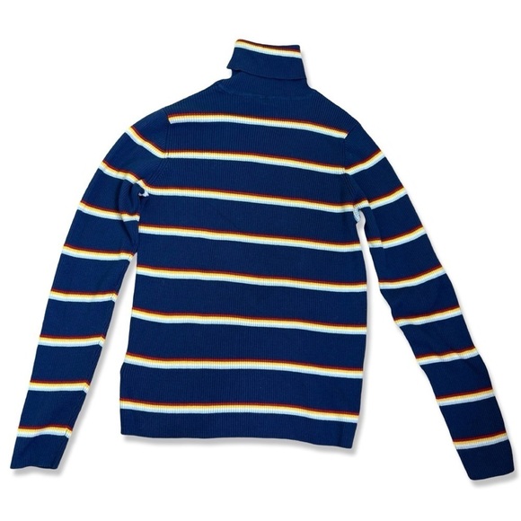 ⭐️WRANGLER Striped Ribbed Turtleneck Top - Picture 3 of 5